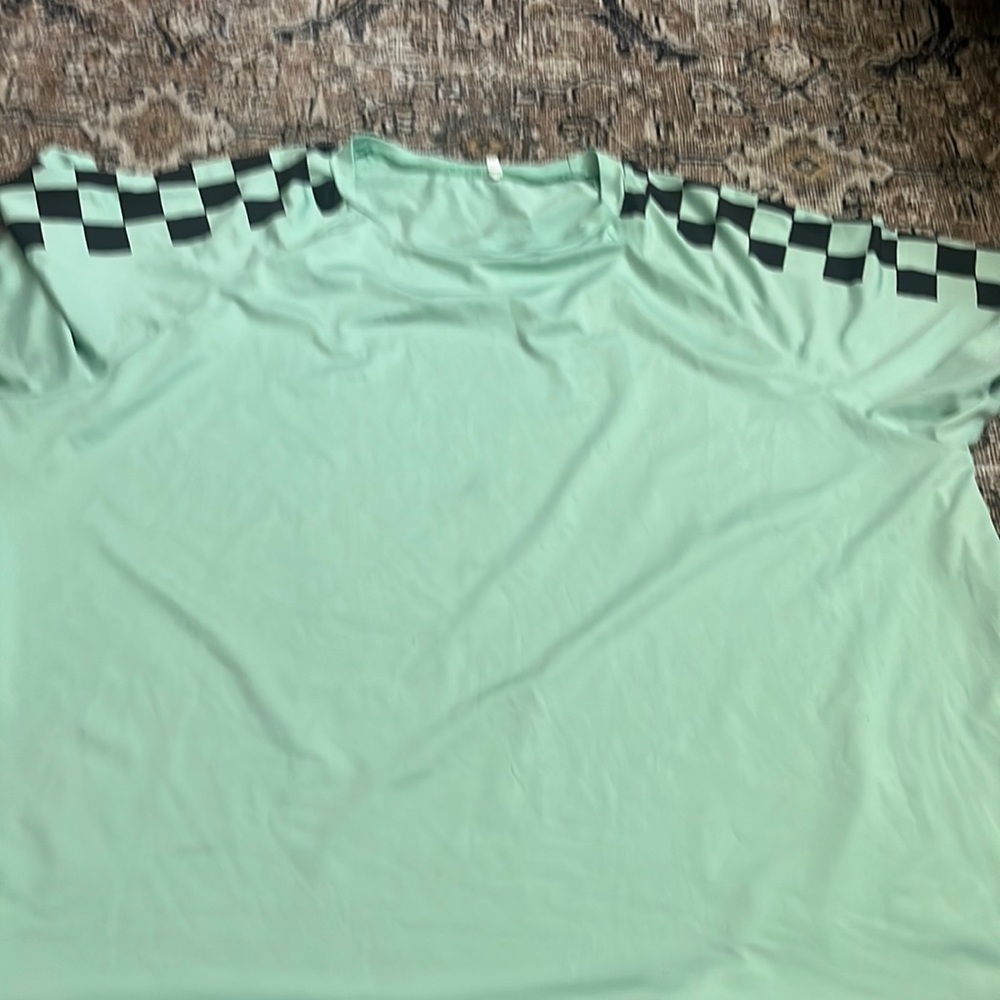 Mint green baggy shirt